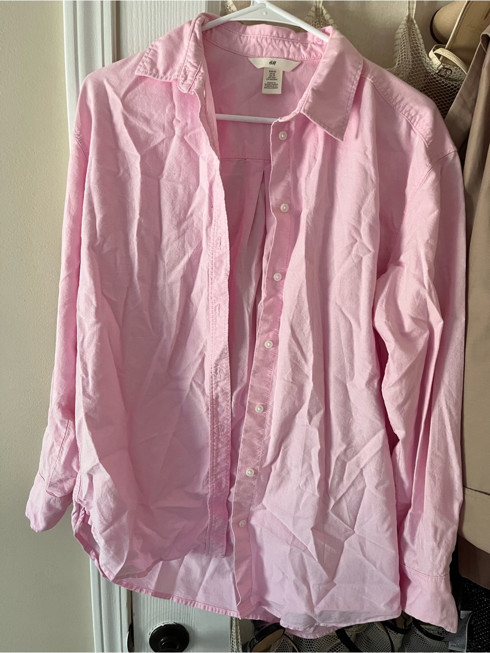 H&M Light Pink Men's Button-Down Shirt